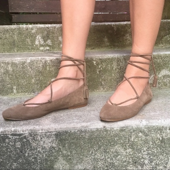 Madewell Suede Lace-Up Flats - Picture 7 of 7